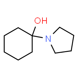 Cyclohexanol,1-(1-pyrrolidinyl)-(9CI) structure