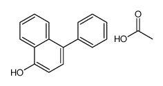 acetic acid,4-phenylnaphthalen-1-ol结构式