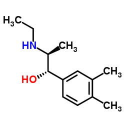 Benzyl alcohol, alpha-[1-(ethylamino)ethyl]-3,4-dimethyl-, threo- (8CI) Structure