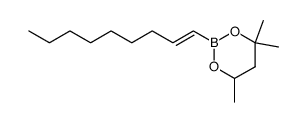 4,4,6-trimethyl-2-non-1-enyl-1,3,2-dioxaborinane结构式