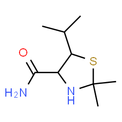 4-Thiazolidinecarboxamide,2,2-dimethyl-5-(1-methylethyl)-(9CI) Structure