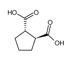 (+/-)-trans-1,2-cyclopentanedicarboxylic acid Structure