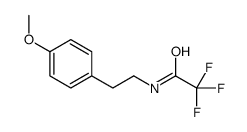 2,2,2-trifluoro-N-[2-(4-methoxyphenyl)ethyl]acetamide结构式