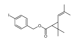 (4-iodophenyl)methyl (1R,3R)-2,2-dimethyl-3-(2-methylprop-1-enyl)cyclopropane-1-carboxylate Structure
