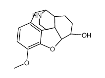 (6α)-3-Methoxy-4,5-epoxymorphinan-6-ol Structure