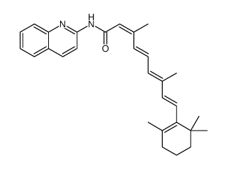 13-顺-N-2-喹啉基-维甲酰酚胺结构式