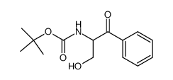 tert-butyl-3-hydroxy-1-oxo-1-phenylpropan-2-ylcarbamate结构式