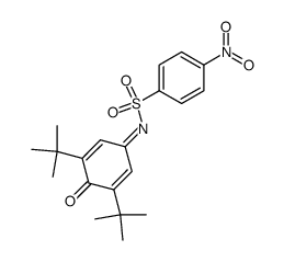 2,6-di-tert-butyl-N-(4-nitrophenyl)sulfonyl-1,4-benzoquinone monoimine Structure
