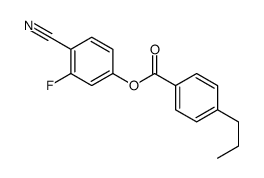 (4-cyano-3-fluorophenyl) 4-propylbenzoate Structure