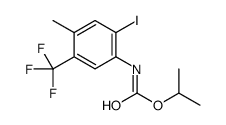 (2-碘-4-甲基-5-(三氟甲基)苯基)氨基甲酸异丙酯结构式