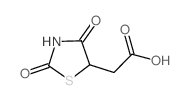 2-(2,4-二氧代噻唑烷-5-基)乙酸结构式