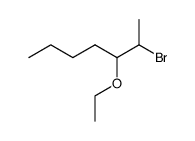 3-ethoxy-2-bromo-heptane Structure