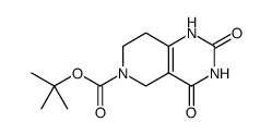 2,4-二羟基-5H,6H,7H,8H-吡啶[4,3-d]嘧啶-6-羧酸叔丁酯结构式
