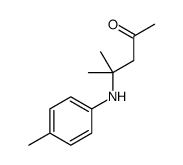 4-methyl-4-(4-methylanilino)pentan-2-one结构式