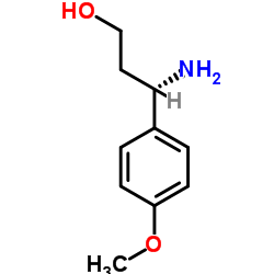(3S)-3-Amino-3-(4-methoxyphenyl)-1-propanol Structure