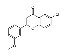 6-chloro-2-(3-methoxyphenyl)chromen-4-one Structure