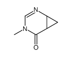 3-methyl-3,5-diazabicyclo[4.1.0]hept-4-en-2-one结构式