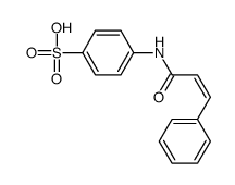4-(3-phenylprop-2-enoylamino)benzenesulfonic acid Structure