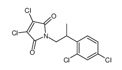 3,4-dichloro-1-[2-(2,4-dichlorophenyl)propyl]pyrrole-2,5-dione Structure