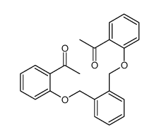 1-[2-[[2-[(2-acetylphenoxy)methyl]phenyl]methoxy]phenyl]ethanone结构式