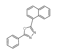 2-(1-萘)-5-苯基-1,3,4-噁二唑结构式