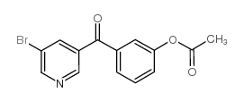 3-(3-ACETOXYBENZOYL)-5-BROMOPYRIDINE结构式