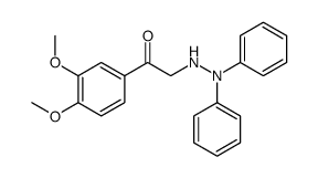 1-(3,4-dimethoxyphenyl)-2-(2,2-diphenylhydrazinyl)ethanone结构式