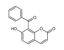 2H-1-Benzopyran-2-one, 8-benzoyl-7-hydroxy Structure