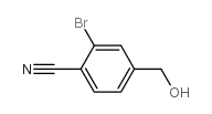 Benzonitrile,2-bromo-4-(hydroxymethyl)- Structure