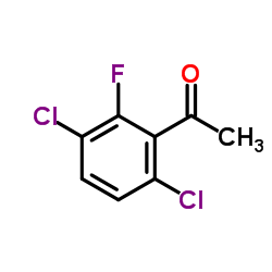 3',6'-Dichloro-2'-fluoroacetophenone结构式