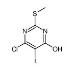 6-chloro-5-iodo-2-methylsulfanyl-1H-pyrimidin-4-one Structure