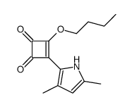 3-butoxy-4-(3,5-dimethyl-1H-pyrrol-2-yl)cyclobut-3-ene-1,2-dione Structure