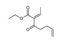 ethyl 2-ethylidene-3-oxohept-6-enoate结构式