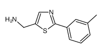 C-(2-m-Tolyl-thiazol-5-yl)-methylamine Structure