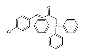 4-(4-chlorophenyl)-1-(triphenylphosphoranylidene)-(3E)-buten-2-one结构式