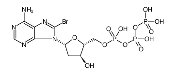 Adenosine 5'-(tetrahydrogen triphosphate), 8-bromo-2'-deoxy结构式