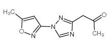 1-[1-(5-甲基异噁唑-3-基)-1H-1,2,4-噻唑-3-基]乙酮结构式