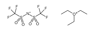 triethyloxonium bis(trifluoromethylsulfonyl)imide structure