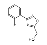 3-(2-氟苯基)-5-(羟甲基)异恶唑结构式
