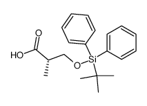 (S)-3-((tert-butyldiphenylsilyl)oxy)-2-methylpropanoic acid结构式