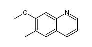 7-甲氧基-6-甲基喹啉结构式