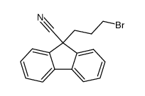 9-(3-(1-bromopropyl))fluorene-9-carbonitrile结构式