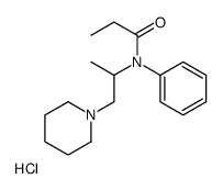 N-phenyl-N-(1-piperidin-1-ylpropan-2-yl)propanamide,hydrochloride Structure