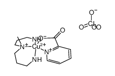 (3,3'-diamino-N-methyldipropylamine)(picolinato)copper(II) perchlorate Structure