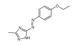 3-(4-ethoxy-phenylazo)-5-methyl-1H-[1,2,4]triazole结构式