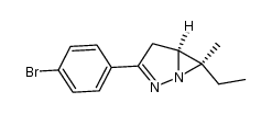 3-(p-bromophenyl)-6-endo-ethyl-6-exo-methyl-1,2-diazabicyclo[3.1.0]hex-2-ene结构式