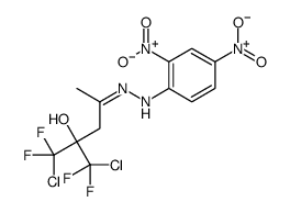 (4Z)-1-chloro-2-[chloro(difluoro)methyl]-4-[(2,4-dinitrophenyl)hydrazinylidene]-1,1-difluoropentan-2-ol Structure
