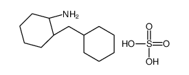 (1R,2R)-2-(cyclohexylmethyl)cyclohexan-1-amine,sulfuric acid Structure