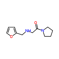 2-[(2-Furylmethyl)amino]-1-(1-pyrrolidinyl)ethanone Structure