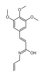 (E)-N-prop-2-enyl-3-(3,4,5-trimethoxyphenyl)prop-2-enamide结构式